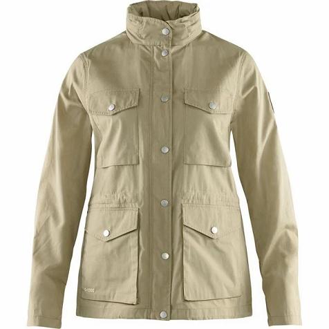 Fjallraven Räven Wind Jacket White Singapore For Women (SG-150079)